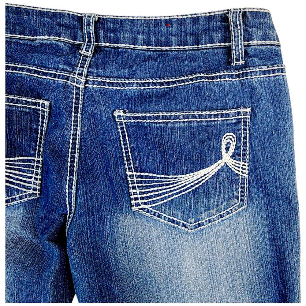Bongo Vintage Jeans-SIZE 5 JUNIOR- Low Rise Flare Jeans Y2K - Picture 11 of 14